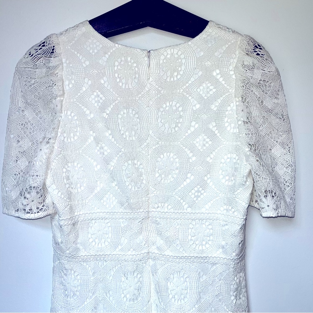 Shoshanna Ines Lace Dress in Ivory - Picture 6 of 10